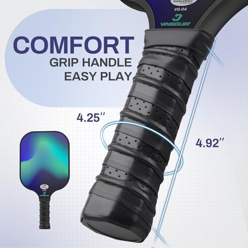 VINSGUIR Pickleball Paddle Set with Lightweight Bag