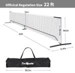 ZENY Portable Pickleball Net Set with Metal Frame