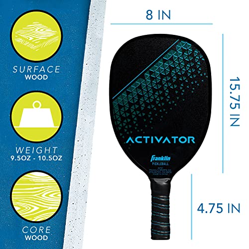 Franklin Pickleball Paddle Set - Wooden Rackets + Pickleballs