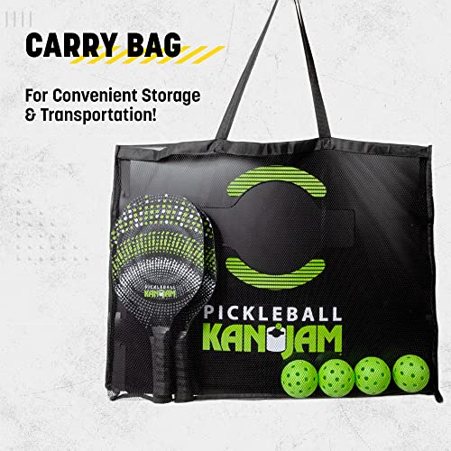 Portable Pickleball Game Set - 4 Paddles & 4 Balls