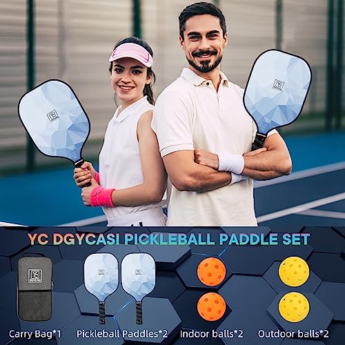 2023 USAPA Approved Pickleball Paddles Set - Carbon Fiber (CHS)