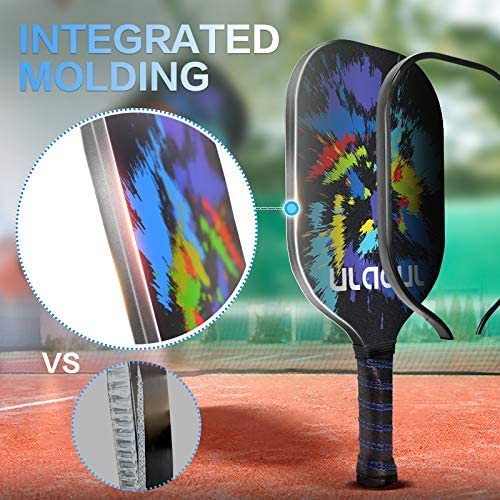 Graphit Pickleball Paddles Set: 4/2 Rackets, Carry Bag