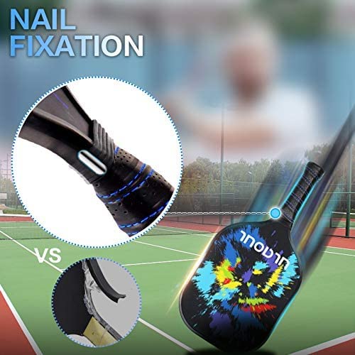 Graphit Pickleball Paddles Set: 4/2 Rackets, Carry Bag