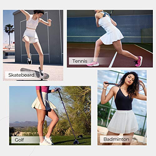 WOWENY Women's Pink Pickleball Skort with Pockets