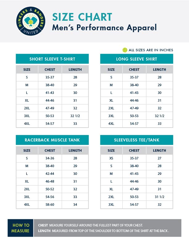 Men's Performance T-Shirt - Pickleball Court - L