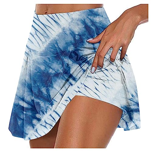 Women's High Waist Pickleball Skirts with Inner Shorts