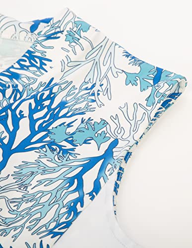 Damen Sport-Poloshirt mit UPF 50+, ärmellos, Korallenblau (XX-L)