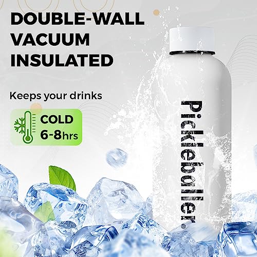 Insulated Stainless Steel Pickleball Water Bottle