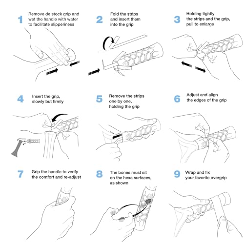 Hesacore Pickleball Paddle Tour Grip - Enhanced Grip, Comfortable & Supportive