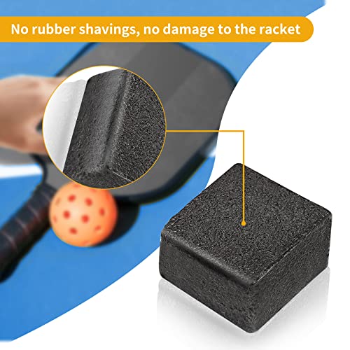 Pickleball Paddle Eraser,Kukushoo Carbon Fiber Pickle Ball Paddle Cleaner Eraser,Easy Rubber Cleaner Bar to Remove Ball Residue Dirt Debris Threads Minor Scuff Marks Scratches