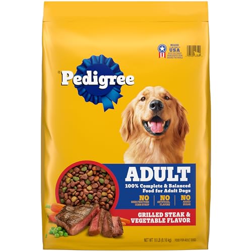 Pedigree Grilled Steak & Vegetable Dog Food, 18 lbs