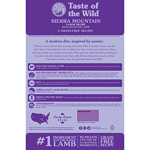 Taste of the Wild Sierra Mountain Lamb Dry Dog Food