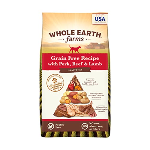 Whole Earth Farms Grain Free Dog Food, Pork/Beef/Lamb