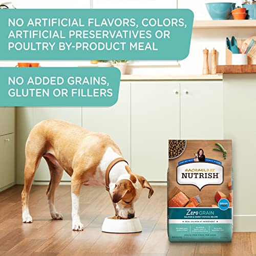Rachael Ray Nutrish Zero Grain Dry Dog Food, Salmon & Sweet Potato Recipe, 23 Pounds