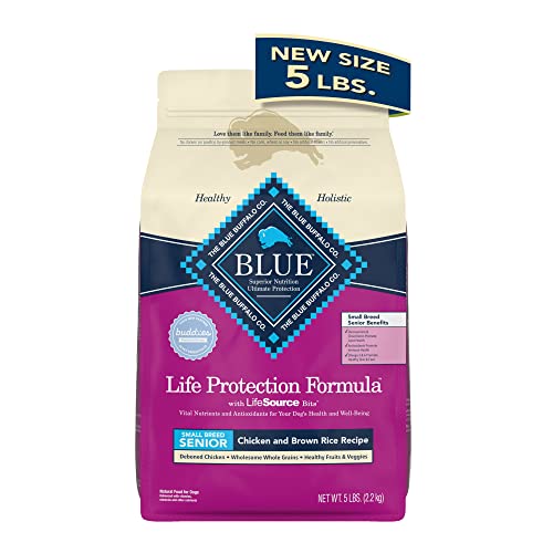Blue Buffalo Senior Small Breed Dog Food 5-lb Bag