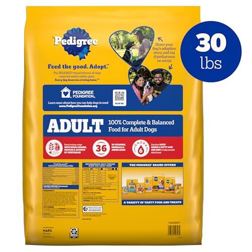 Pedigree Grilled Steak & Vegetable Dog Food, 30lb