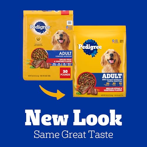 Pedigree Grilled Steak & Vegetable Dog Food, 30lb