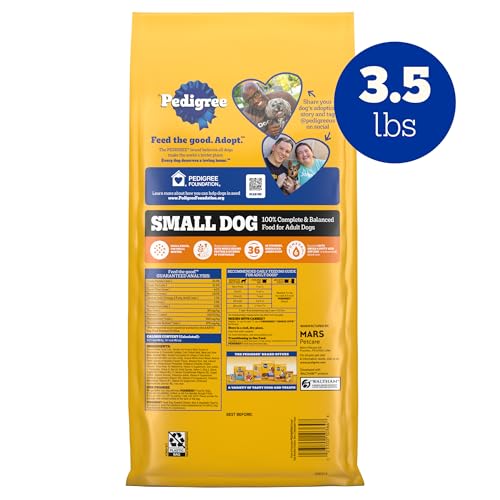 PEDIGREE Small Dog Roasted Chicken Dog Food, 3.5 lb