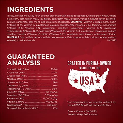 Turkey and Venison Dog Food - 27.5 lbs