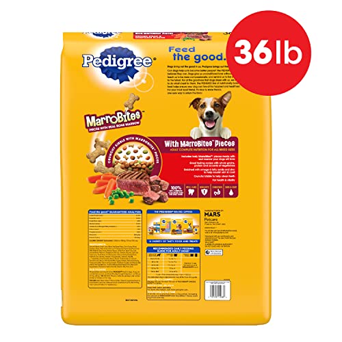 Pedigree MarroBites Adult Dry Dog Food, 36 lb