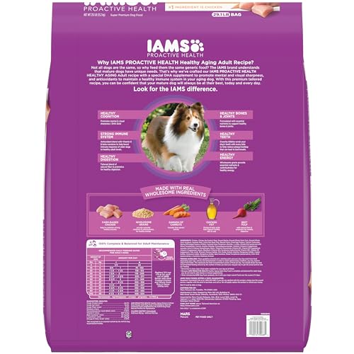 IAMS Healthy Aging Adult Dog Food, Real Chicken, 29.1 lb