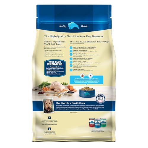 Blue Buffalo Senior Dog Food, Chicken & Brown Rice