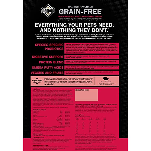 Diamond Naturals Grain Free Beef Dog Food