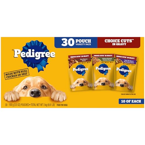 Pedigree Choice Cuts: Adult Soft Wet Dog Food, 30-pack