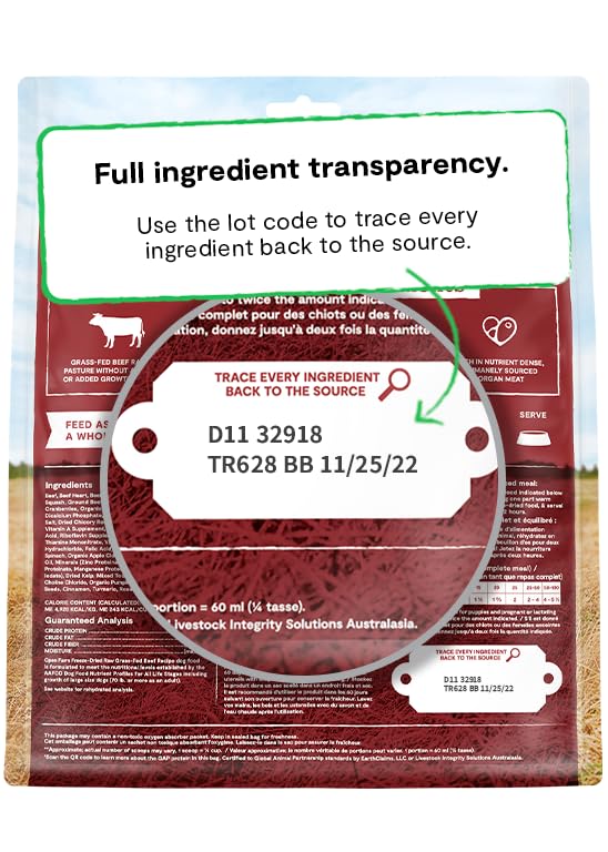 Open Farm Freeze Dried Raw Dog Food - Beef 3.5oz
