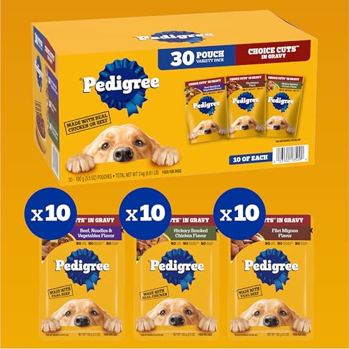 Pedigree Choice Cuts: Adult Soft Wet Dog Food, 30-pack