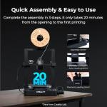 Creality Ender 3 V3 SE 3D Printer, 250mm/s Faster Print Speed CR Touch Auto Leveling Sprite Direct Extruder Dual Z-Axis Auto Filament Loading Ender 3 Upgrade 3D Printer Print Size 8.66x8.66x9.84 inch