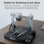 Creality Ender 3 V3 SE 3D Printer, 250mm/s Faster FDM 3D Printers with CR Touch Auto Leveling, Sprite Direct Extruder Auto-Load Filament Dual Z-axis & Y-axis, Printing Size 8.66 * 8.66 * 9.84 inch