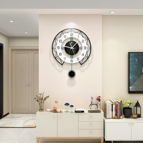 Large Silent Modern Wall Clock for Home Decor