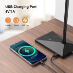 KOOTION 12W LED Desk Lamp with USB Charging