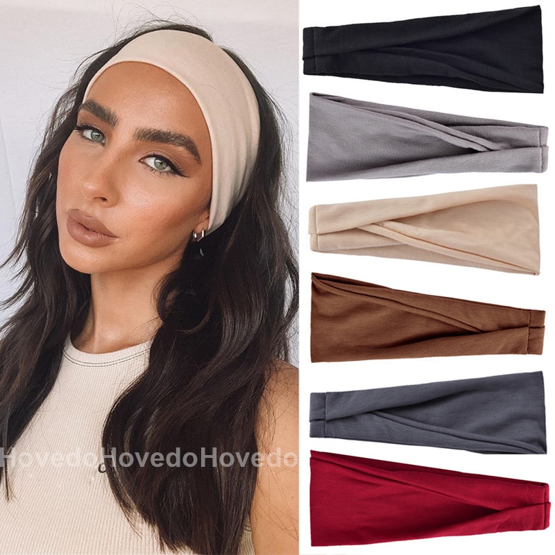 Women's Solid Color Yoga Headbands - Wholesale