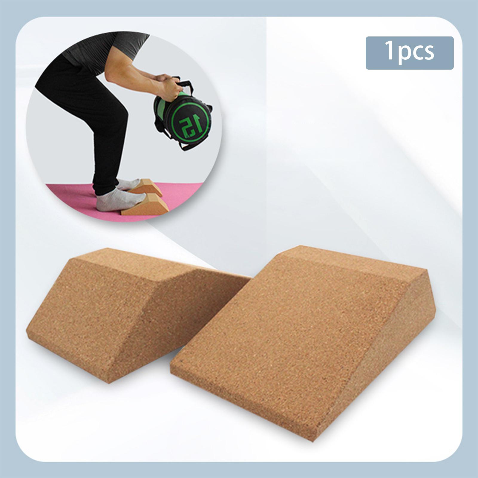 Cork Yoga Squat Wedge Block for Fitness Gym