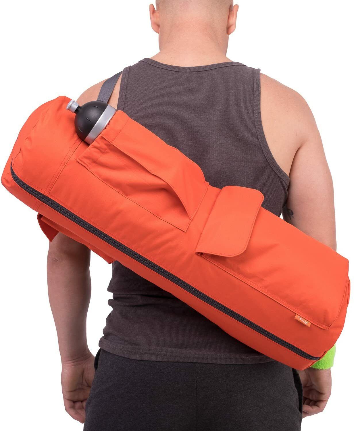 Full-Zip Yoga Mat Bag with Bottle Holder