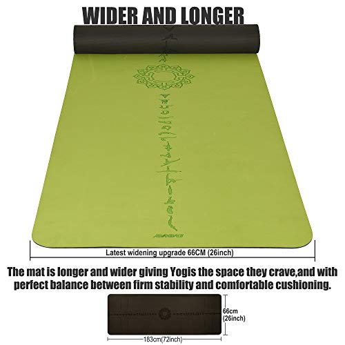 Eco-Friendly Non-Slip Yoga Mat with Alignment Lines