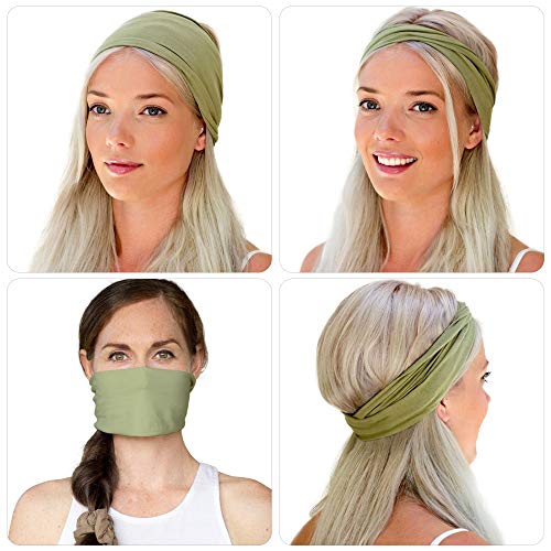 Womens' Non-Slip Yoga Headbands (12 Pack)