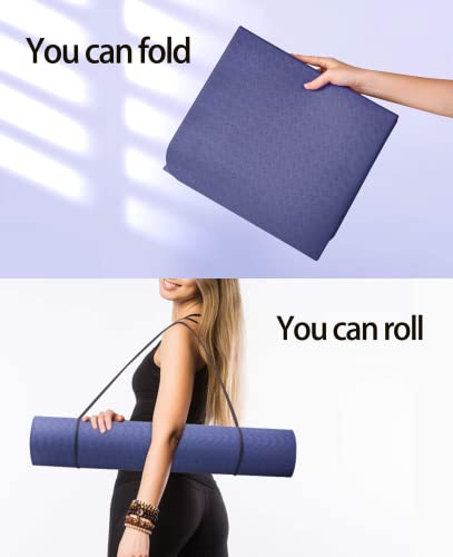 Foldable Eco Friendly Yoga Mat with Carrying Bag
