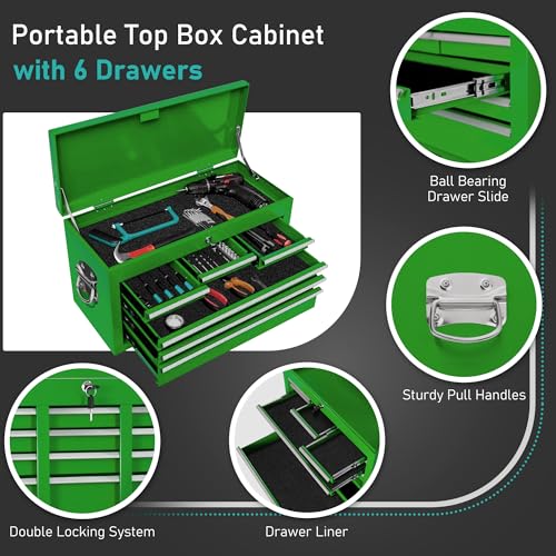 Atripark Tool Chest on Wheels with 8 Drawers