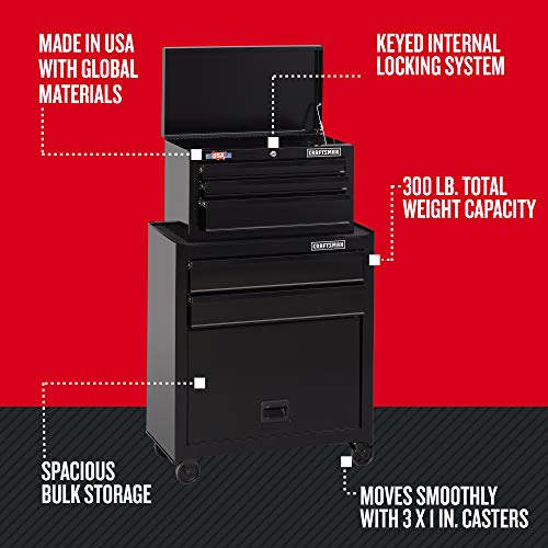 Craftsman 26-Inch Rolling Tool Chest Combo