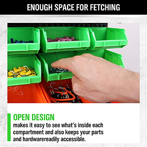 SWANLAKE 30PCS Wall Mounted Tool Storage Bins