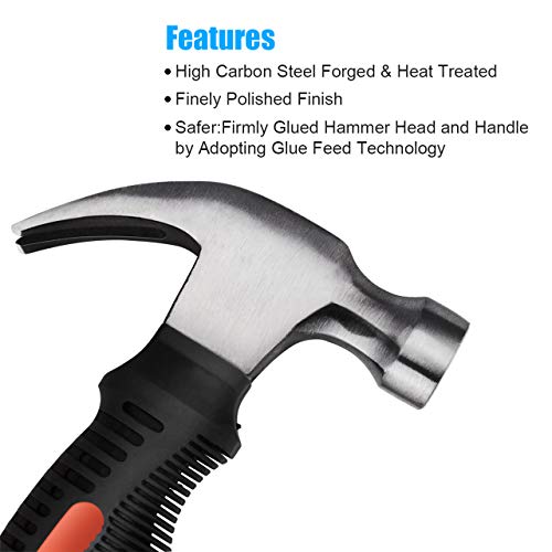 ZUZUAN 2-Piece Hammer Set with Soft Grip Handles