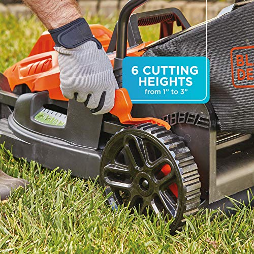 Black + Decker 15" Electric Comfort Grip Lawn Mower