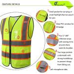 Ekkosafety High Visibility Safety Vest with Pockets