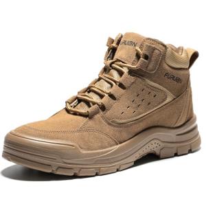 Furuian Steel Toe Slip Resistant Work Boots