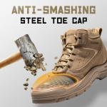Furuian Steel Toe Slip Resistant Work Boots