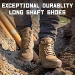 Furuian Steel Toe Slip Resistant Work Boots