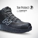 Men's Black/Grey Composite Toe Safety Shoes